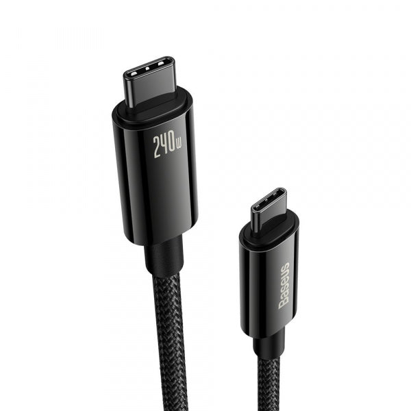 Baseus USB-C to USB-C Cable Tungsten Gold, 240W, 3m, Black CAWJ040201