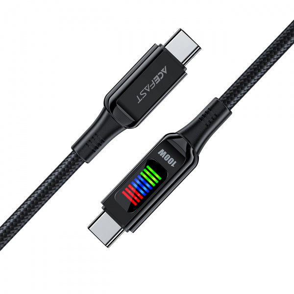 Acefast USB-C to USB-C Cable C7-03, 100W, 5A, 1.2m, Black