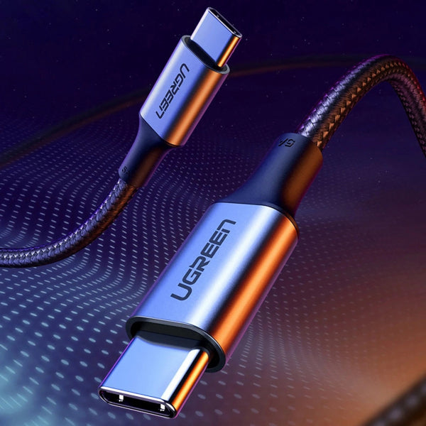 Ugreen USB-C to USB-C Cable US316, 100W, 5A, 1.5m, Grey