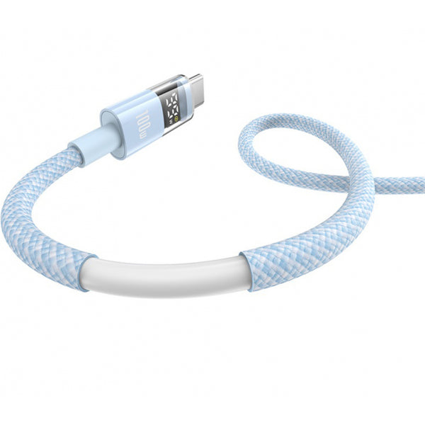 Baseus USB-A to USB-C Cable Display 2, 100W, 5A, 2m, Blue P10382701311-01