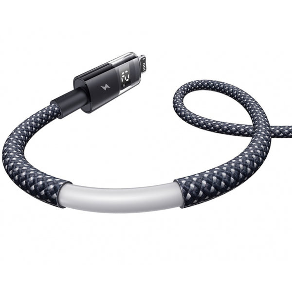 Baseus USB-A to Lightning Cable Display 2, 12W, 2.4A, 1m, Black P10382700121-00