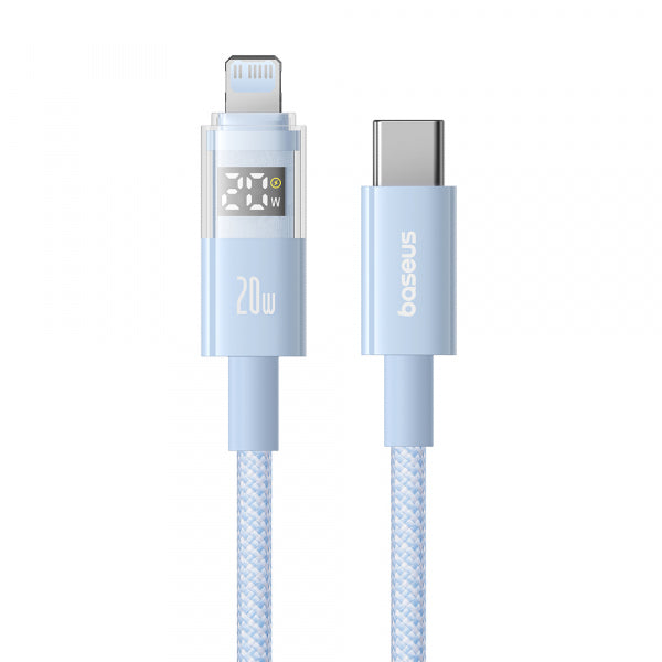 Baseus USB-C to Lightning Cable Display 2, 20W, 2.4A, 1m, Blue P10382703311-00