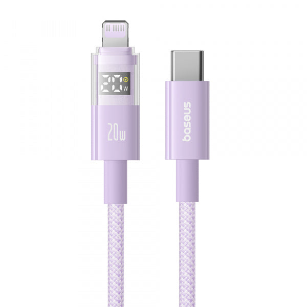 Baseus USB-C to Lightning Cable Display 2, 20W, 2.4A, 1m, Purple P10382703511-00