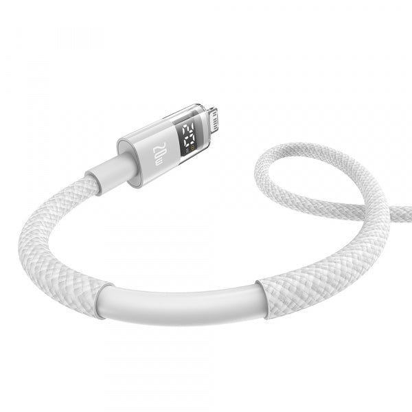 Baseus USB-C to Lightning Cable Display 2, 20W, 2.4A, 2m, White P10382703211-01