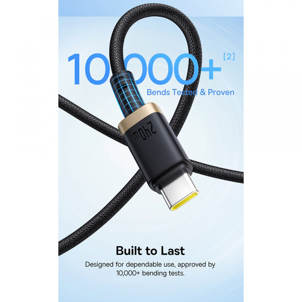 Baseus USB-C to USB-C Cable Dura Series, 240W, 1m, Red P10377803U03-01