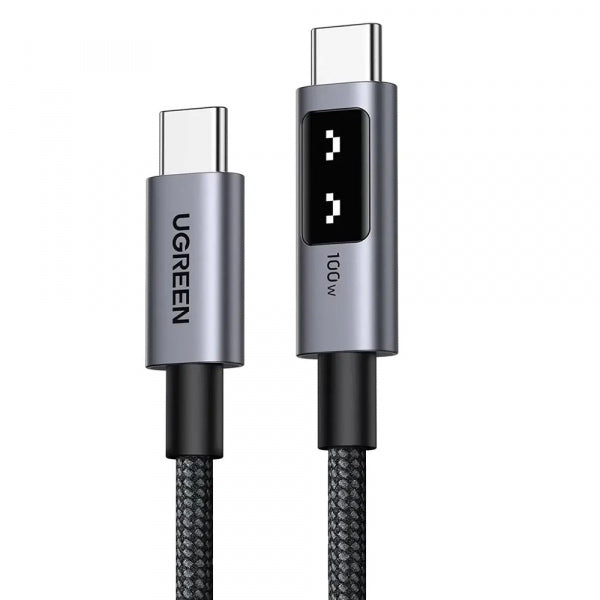 Ugreen USB-C to USB-C Cable L509, 100W, 5A, 0.5m, Grey
