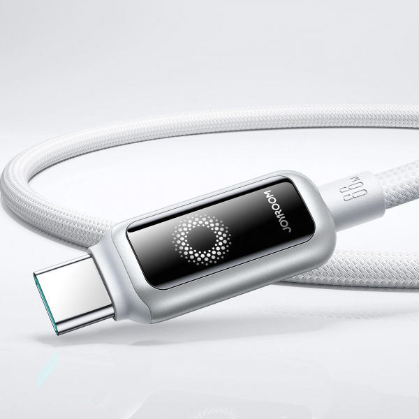 Joyroom USB-A to USB-C Cable S-A55 StarFlight Display, 66W, 6A, 1.2m, White