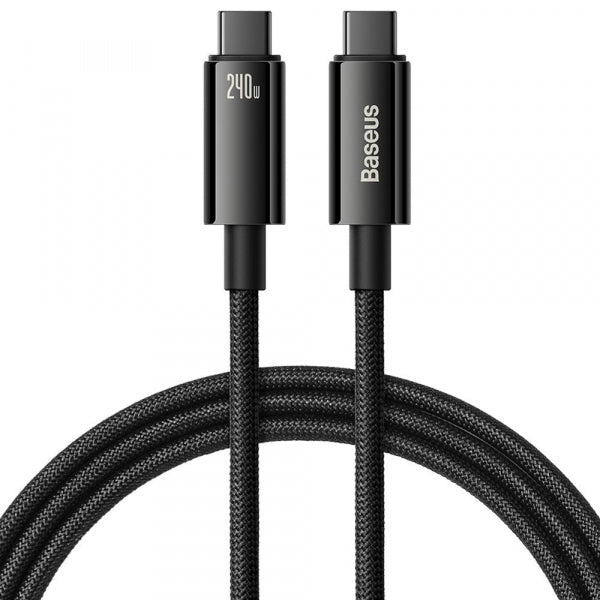 Baseus USB-C to USB-C Cable Tungsten Gold, 240W, 3m, Black CAWJ040201