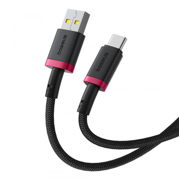 Baseus USB-A to USB-C Cable Dura Series, 60W, 3A, 2m, Red P10377802U01-03