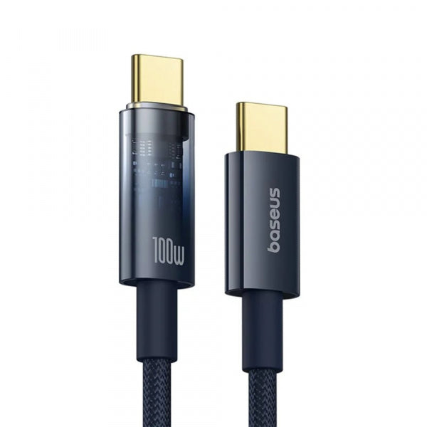 Baseus USB-C to USB-C Cable Explorer, 100W, 5A, 1m, Navy P10319704321-00