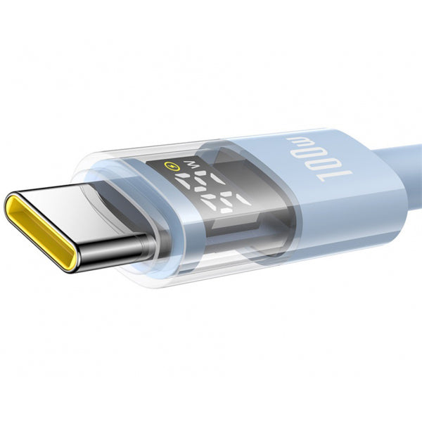 Baseus USB-A to USB-C Cable Display 2, 100W, 5A, 2m, Blue P10382701311-01