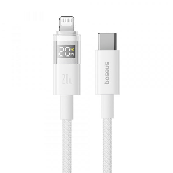 Baseus USB-C to Lightning Cable Display 2, 20W, 2.4A, 2m, White P10382703211-01