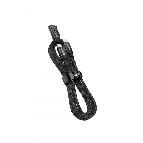 Hoco USB-C to USB-C / MagSafe 3 Charging Cable U142, 240W, 1.8m, Black