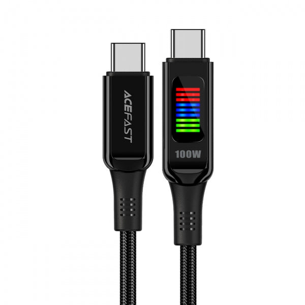 Acefast USB-C to USB-C Cable C7-03, 100W, 5A, 1.2m, Black