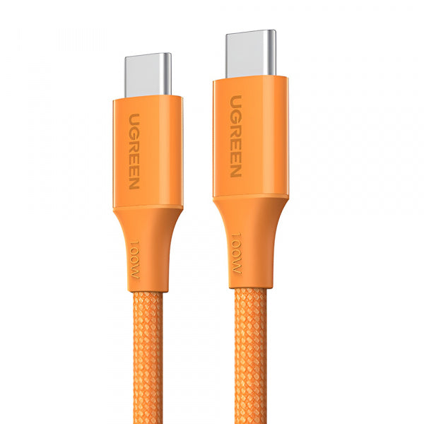 Ugreen USB-C to USB-C Cable L502, 100W, 5A, 1m, Orange