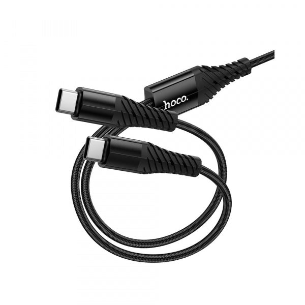 Hoco USB-C to 2 x USB-C Charging Cable X123, 10W, 3A, 1m, Black