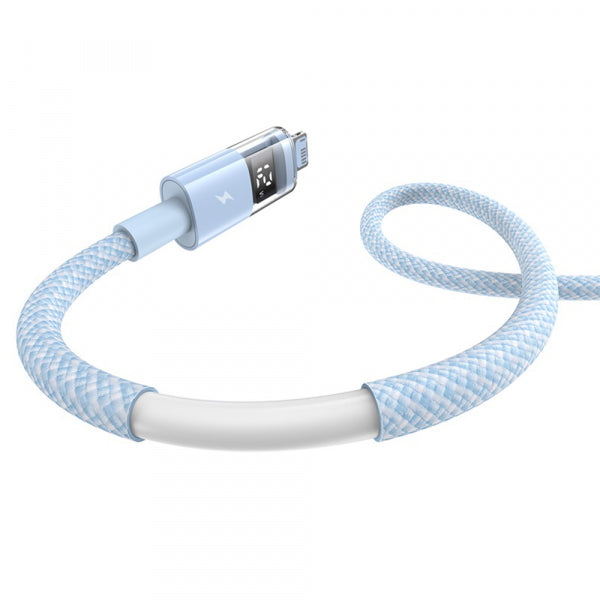 Baseus USB-A to Lightning Cable Display 2, 12W, 2.4A, 2m, Blue P10382700311-01