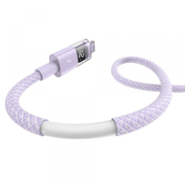 Baseus USB-A to Lightning Cable Display 2, 12W, 2.4A, 1m, Purple P10382700511-00