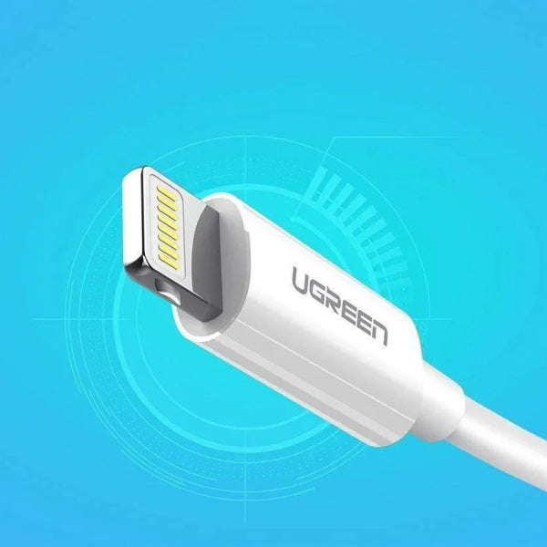 Ugreen USB-A to Lightning Cable US155 (20728), 18W, 2.4A, 1m, White
