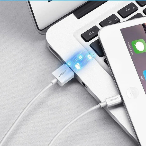 Ugreen USB-A to Lightning Cable US155 (20730), 18W, 2.4A, 2m, White