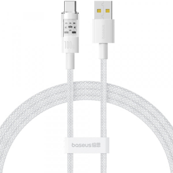 Baseus USB-A to USB-C Cable Gem, 100W, 5A, 1m, White P10373002211-00