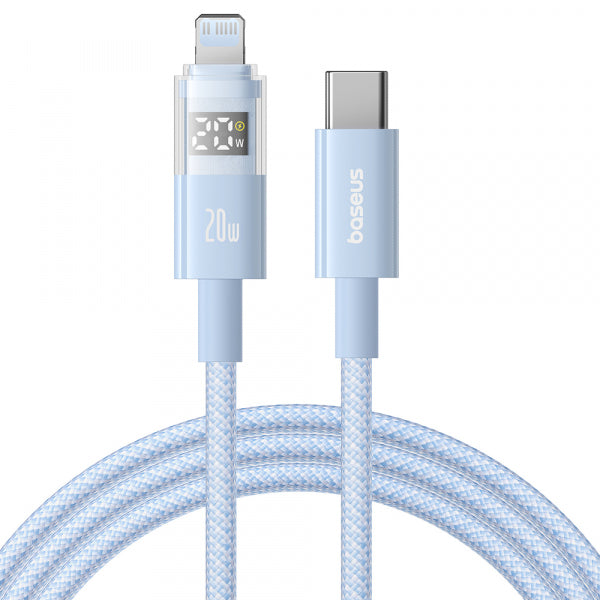 Baseus USB-C to Lightning Cable Display 2, 20W, 2.4A, 2m, Blue P10382703311-01
