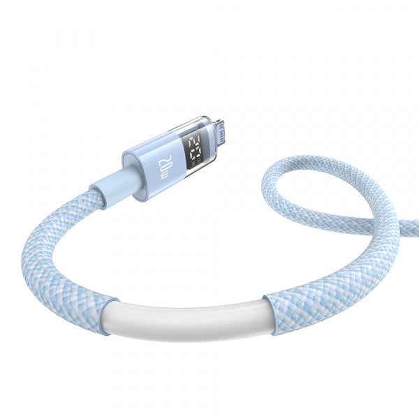 Baseus USB-C to Lightning Cable Display 2, 20W, 2.4A, 2m, Blue P10382703311-01
