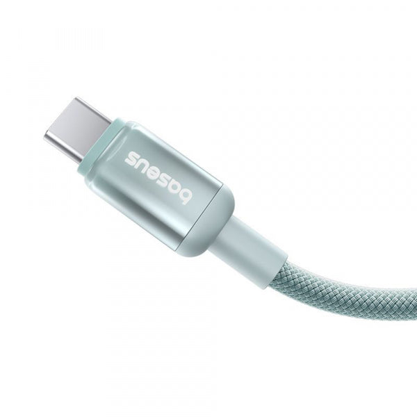 Baseus USB-C to USB-C Cable Discolor, 100W, 5A, 2m, Blue Green E0420701