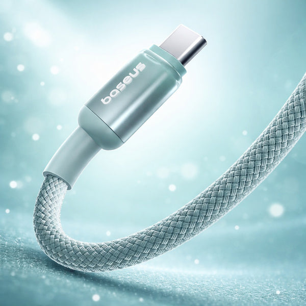 Baseus USB-C to USB-C Cable Discolor, 100W, 5A, 2m, Blue Green E0420701