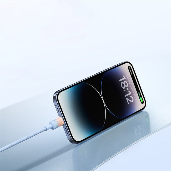 Baseus USB-C to USB-C Cable Discolor, 100W, 5A, 2m, Blue Green E0420701