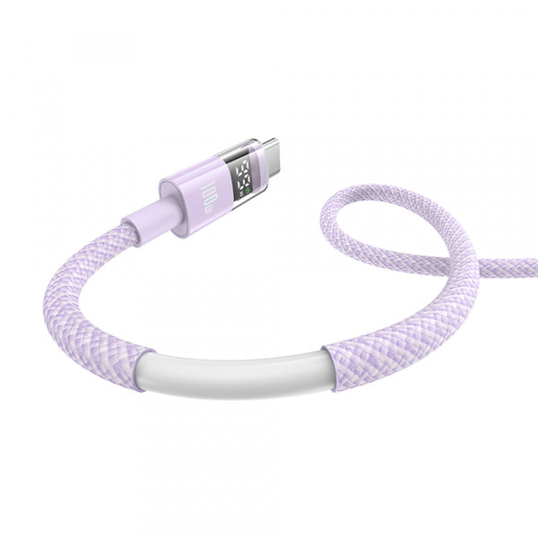 Baseus USB-C to USB-C Cable Display 2, 100W, 5A, 2m, Purple P10382702511-01