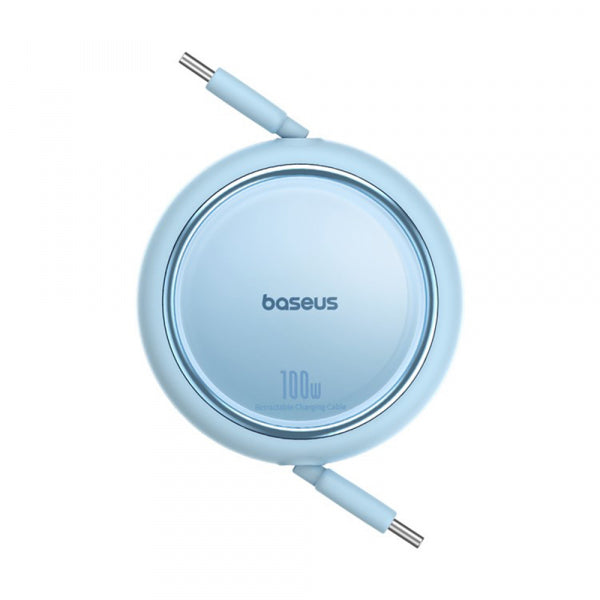 Baseus USB-C to USB-C Cable Free2Draw Mini Retractable, 100W, 5A, 1m, Blue P10364500311-00