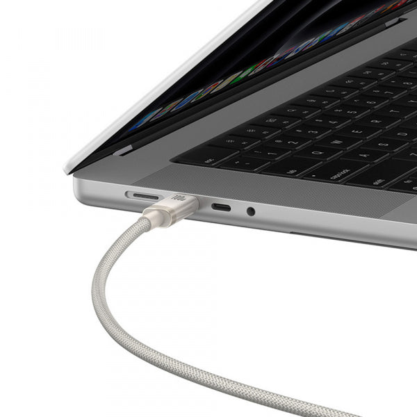 Baseus USB-C to USB-C Cable Titanium, 100W, 5A, 2m, Silver P10378100G21-01