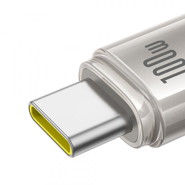 Baseus USB-C to USB-C Cable Titanium, 100W, 5A, 2m, Silver P10378100G21-01