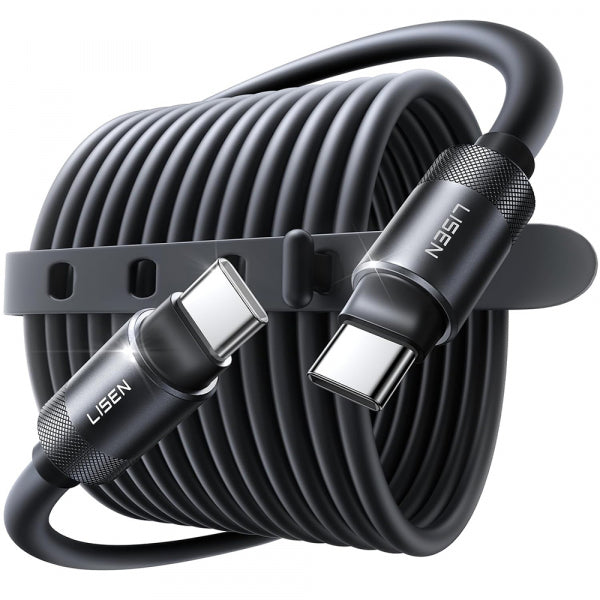 Lisen USB-C to USB-C Cable L115, 100W, 5A, 3m, Black YL0125040001