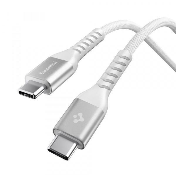 Spigen USB-C to USB-C Cable EB10010CCA, 100W, 5A, 1m, White ACA11102