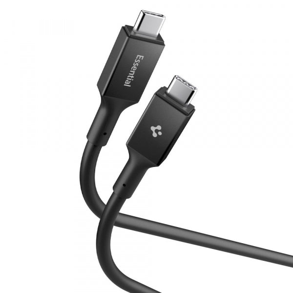 Spigen USB-C to USB-C Cable EB10020CC, 100W, 5A, 2m, Black ACA09460