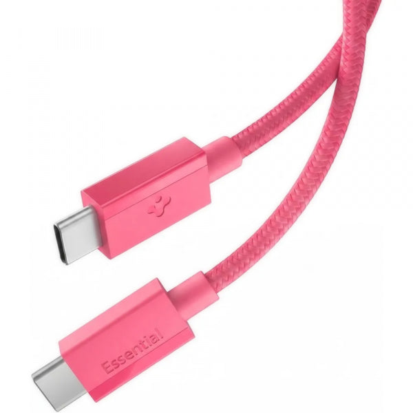 Spigen USB-C to USB-C Cable EB6010CC, 60W, 3A, 1m, Pink ACA10414