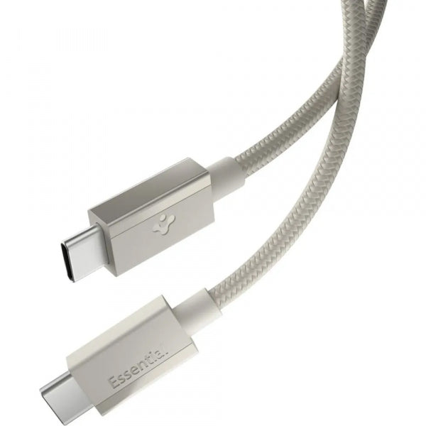 Spigen USB-C to USB-C Cable EB6015CC, 60W, 3A, 1.5m, Natural Titanium ACA10419