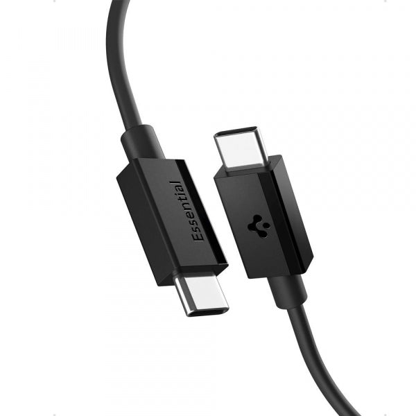 Spigen USB-C to USB-C Cable Essential, 60W, 3A, 1m, Black ACA08718