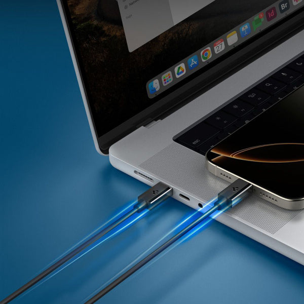Spigen USB-C to USB-C Cable Essential, 60W, 3A, 2m, Black ACA08720