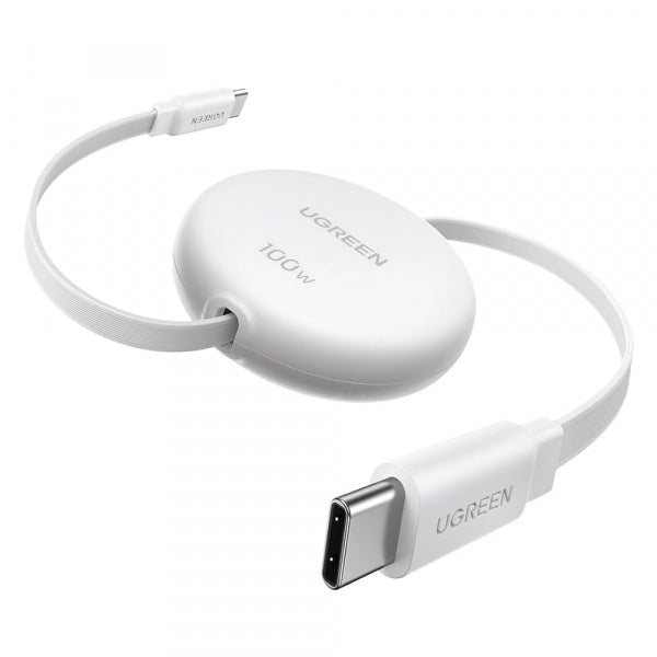 Ugreen USB-C to USB-C Cable L531, 100W, 5A, 1m, White