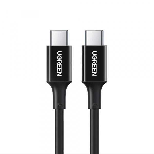Ugreen USB-C to USB-C Cable US300 (80371), 100W, 5A, 1m, Black