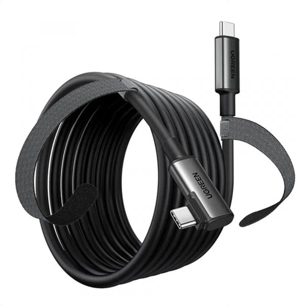 Ugreen USB-C to USB-C Cable US551 (90629) Angled, 60W, 3A, 5m, Black
