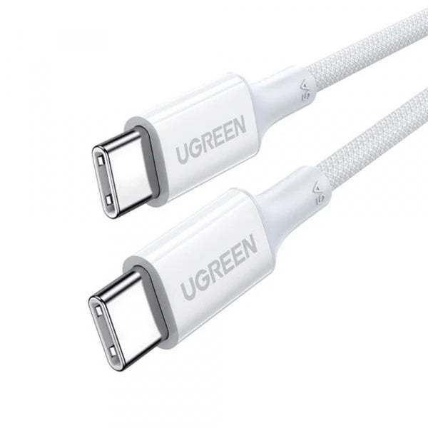 Ugreen USB-C to USB-C Cable US557 (15267), 100W, 5A, 1m, White