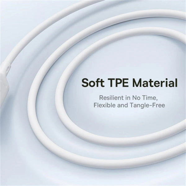 Baseus USB-C to Lightning / microUSB / USB-C Charging Cable Silky 3in1, 100W, 5A, 1.5m, White P10377706213-00