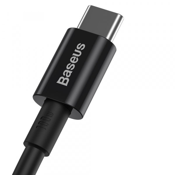 Baseus USB-C to USB-C Cable Superior Series, 100W, 5A, 2m, Black CATYS-C01