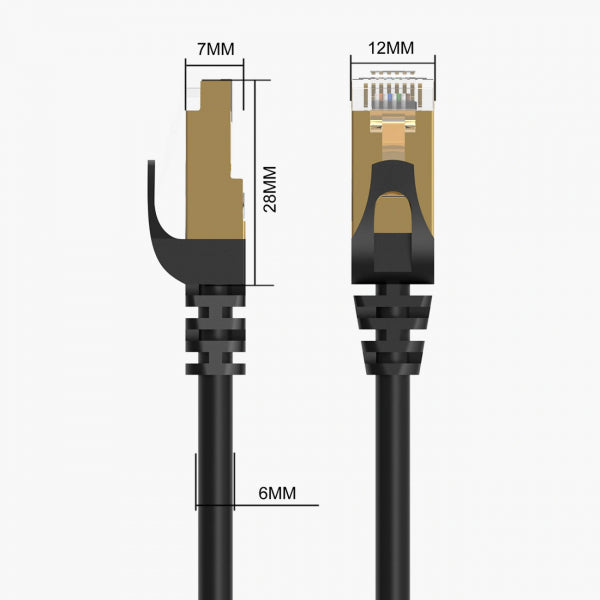 Orico Network Cable PUG-C7, UTP, Cat7, 10m, Black