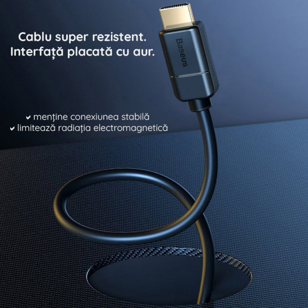 Baseus HDMI Cable High Definition, 4K, 5m, Black CAKGQ-D01