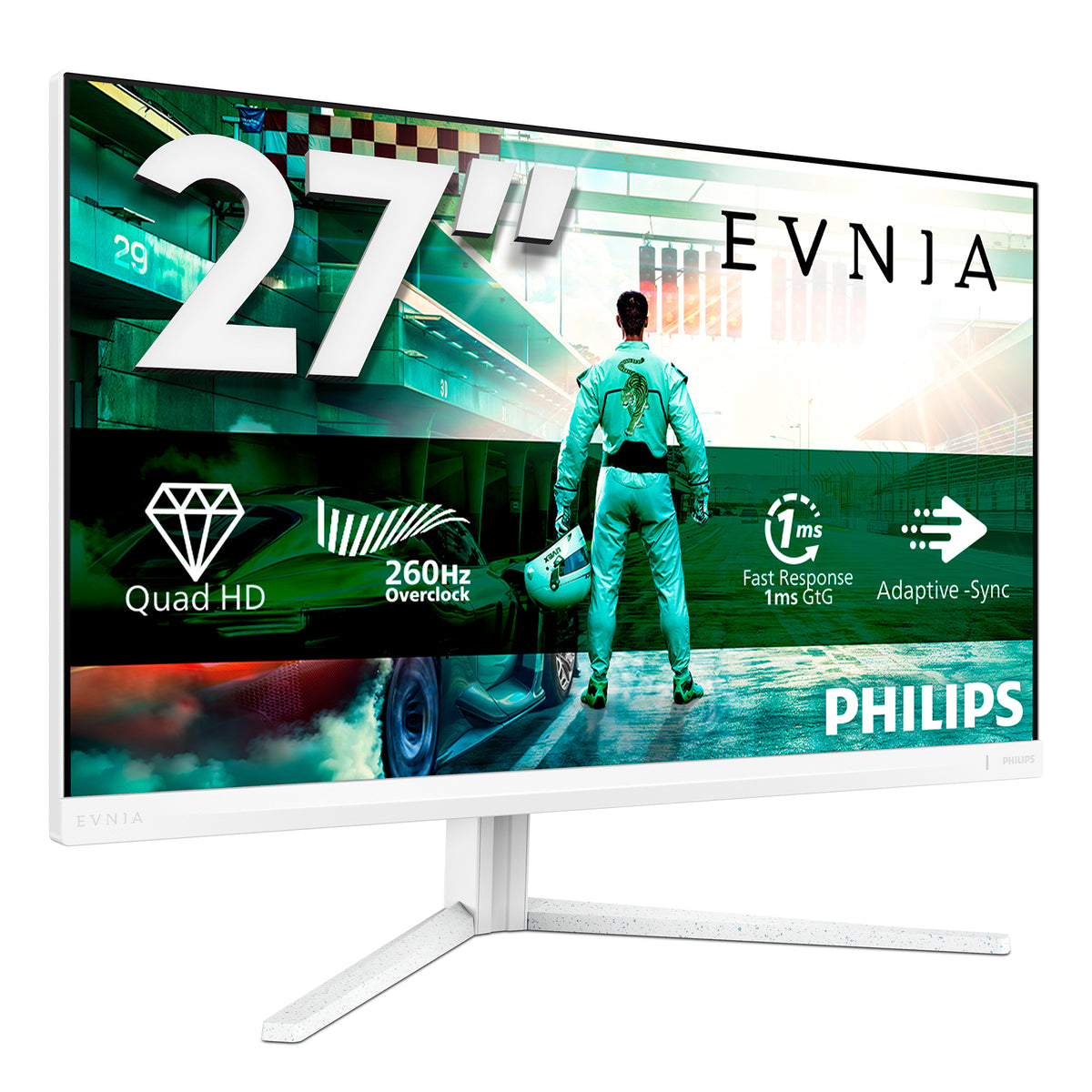 Philips Evnia 27M2N3501PA/00 Écran PC 27" Quad HD 2560 x 1440 LCD Blanc